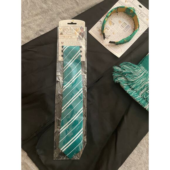 Harry Potter Slytherin Girls Size M 7-8Yrs Black Green Halloween Costume - Picture 8 of 11